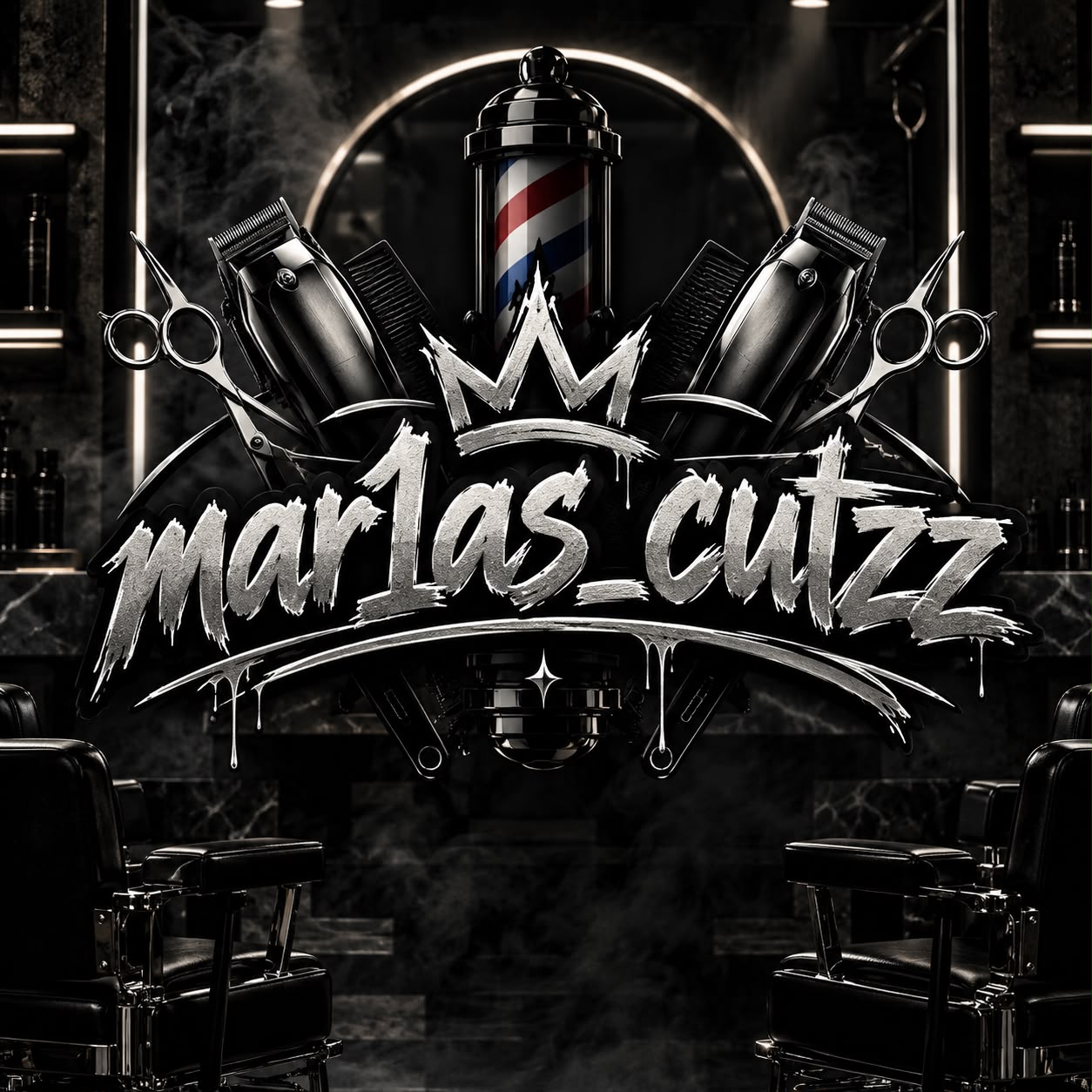 Logo mar1as_cutzz s barber nástroji